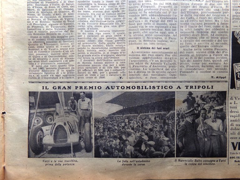 La Domenica del Corriere 24 Maggio 1936 Alfredo Binda Harrar …