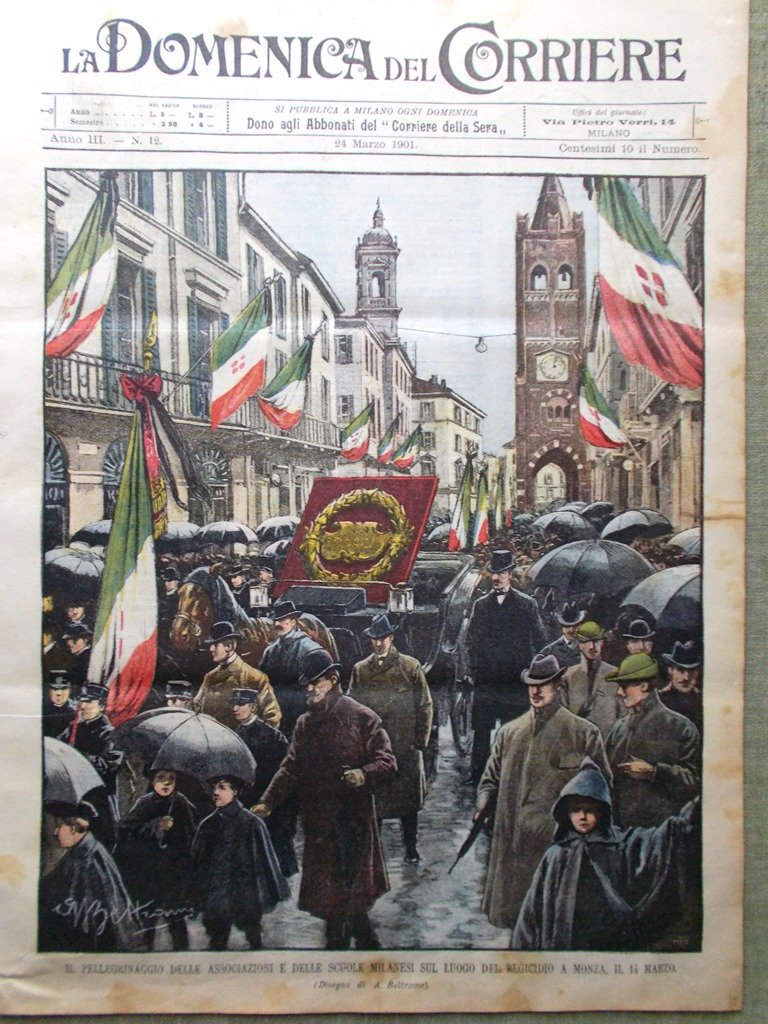 La Domenica del Corriere 24 Marzo 1901 Museo Newton Luitpold …