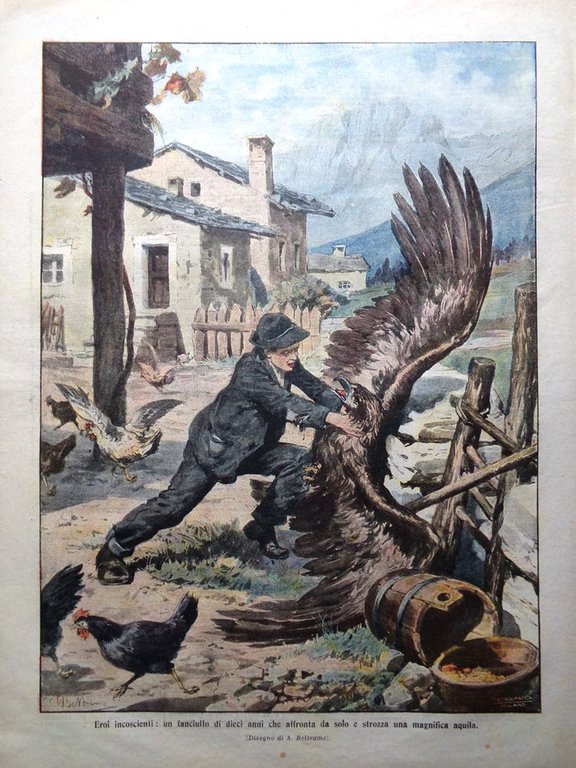 La Domenica del Corriere 24 Novembre 1907 Edison Riccò San …