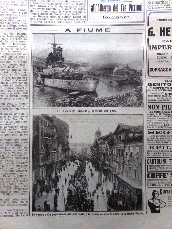 La Domenica del Corriere 24 Novembre 1918 WW1 Fiume Trento … | Immagine Gallery 5