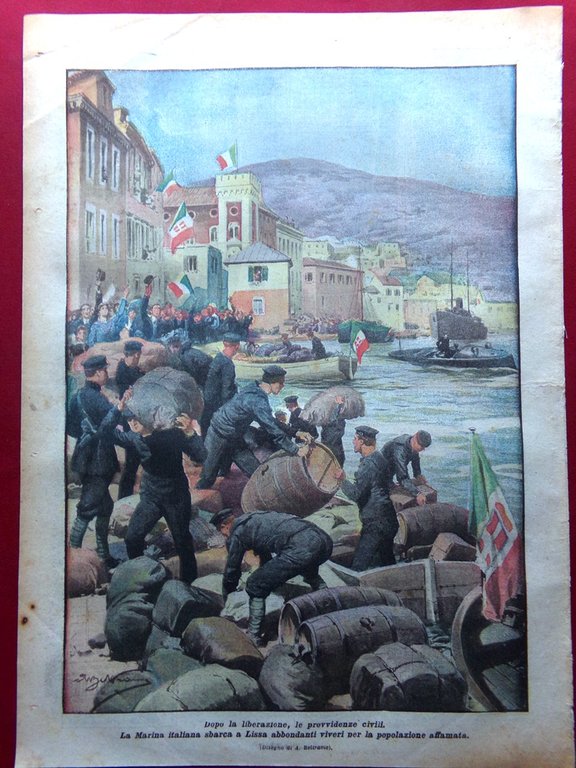 La Domenica del Corriere 24 Novembre 1918 WW1 Fiume Trento … | Immagine Gallery 8