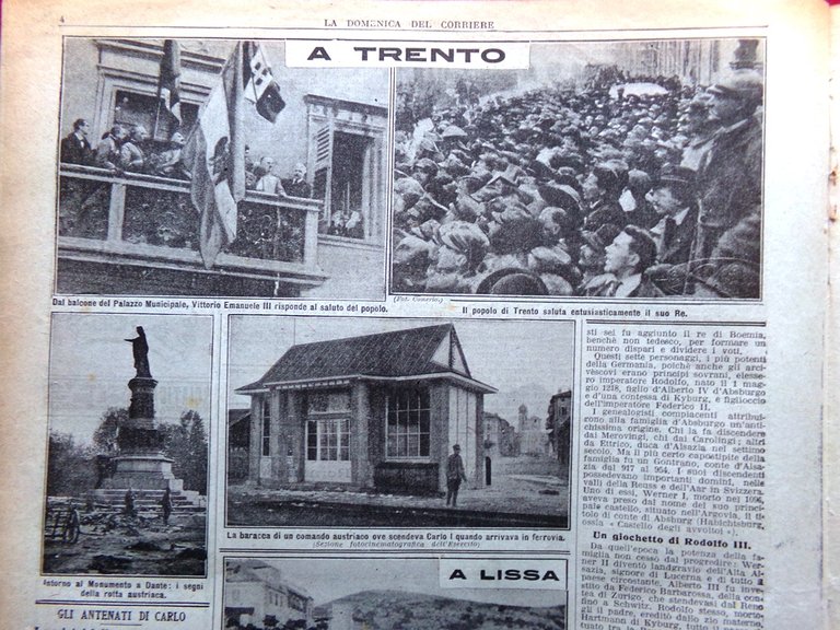 La Domenica del Corriere 24 Novembre 1918 WW1 Fiume Trento … | Immagine Gallery 12