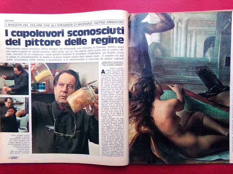 La Domenica del Corriere 24 Novembre 1974 Carrà Cruyff Annigoni …