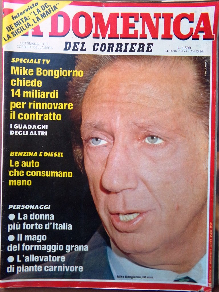 La Domenica del Corriere 24 Novembre 1984 Reagan Hepburn Borboni …