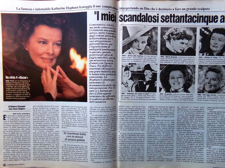 La Domenica del Corriere 24 Novembre 1984 Reagan Hepburn Borboni …