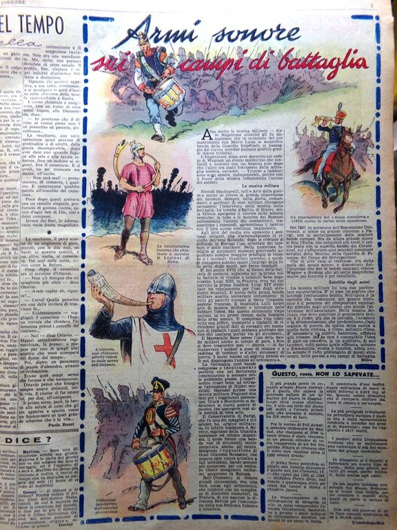 La Domenica del Corriere 24 Ottobre 1943 WW2 Cometa Iriscopia …