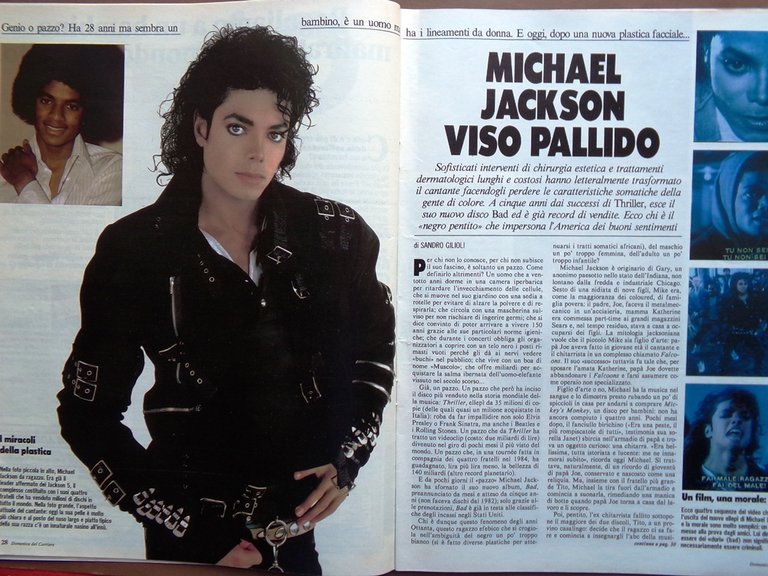 La Domenica del Corriere 24 Settembre 1987 Michael Jackson Neumann …