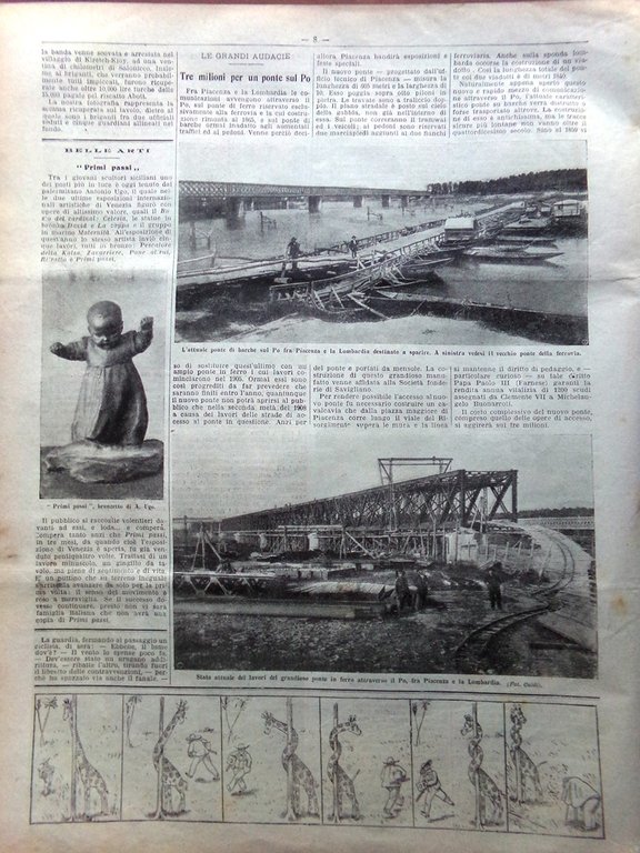 La Domenica del Corriere 25 Agosto 1907 Santuario Cuney Pisa …