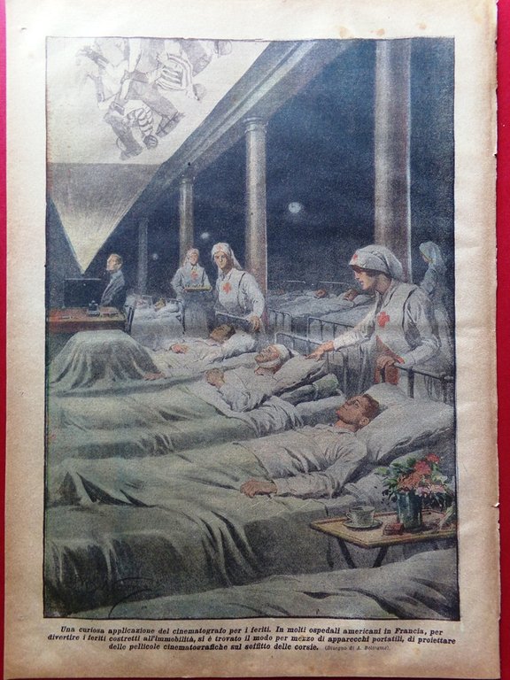 La Domenica del Corriere 25 Agosto 1918 WW1 Lusitania d'Annunzio …