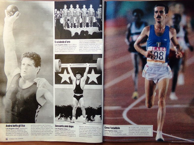 La Domenica del Corriere 25 Agosto 1984 Olimpiadi Morte Alberto …