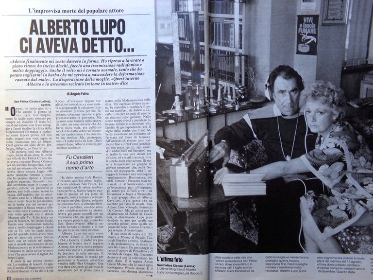 La Domenica del Corriere 25 Agosto 1984 Olimpiadi Morte Alberto …