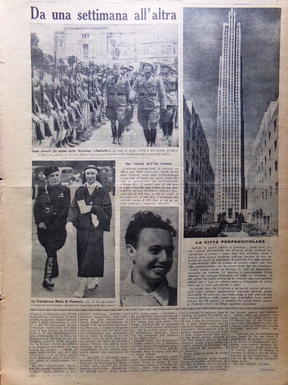La Domenica del Corriere 25 Aprile 1937 Rockefeller Ford Augusto … | Immagine Gallery 2