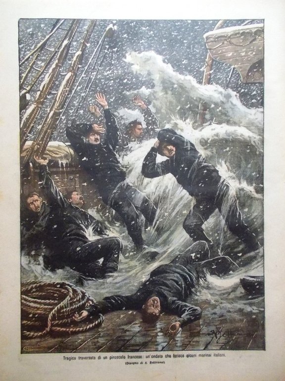 La Domenica del Corriere 25 Febbraio 1906 Caffè Trifono Galati …