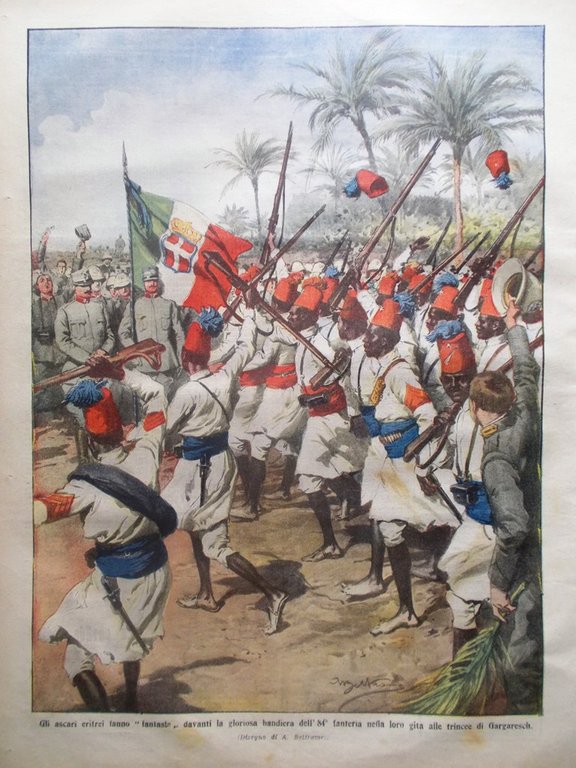 La Domenica del Corriere 25 Febbraio 1912 Barberis Caneva Massaua …