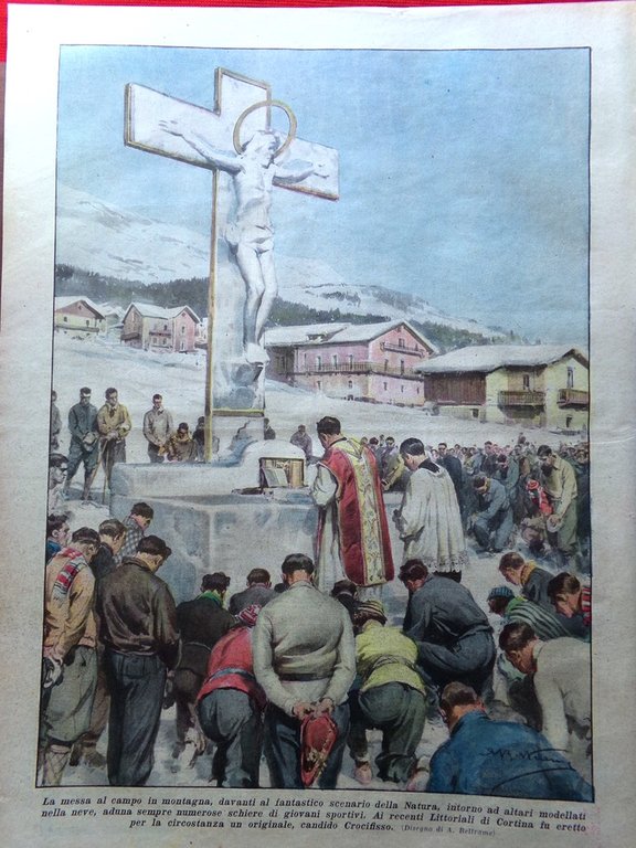 La Domenica del Corriere 25 Febbraio 1934 Lamballe Alberto Belgio …