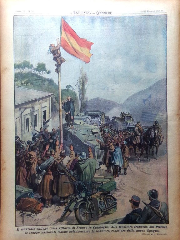 La Domenica del Corriere 25 Febbraio 1939 Funerali Pio XI …