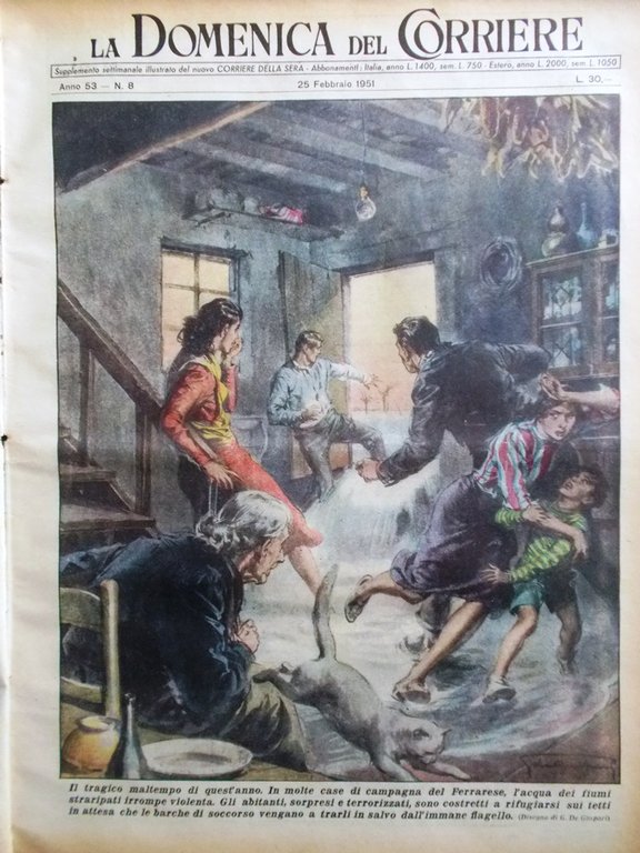 La Domenica del Corriere 25 Febbraio 1951 Nozze Pahlevi Soraya … | Immagine Gallery 1