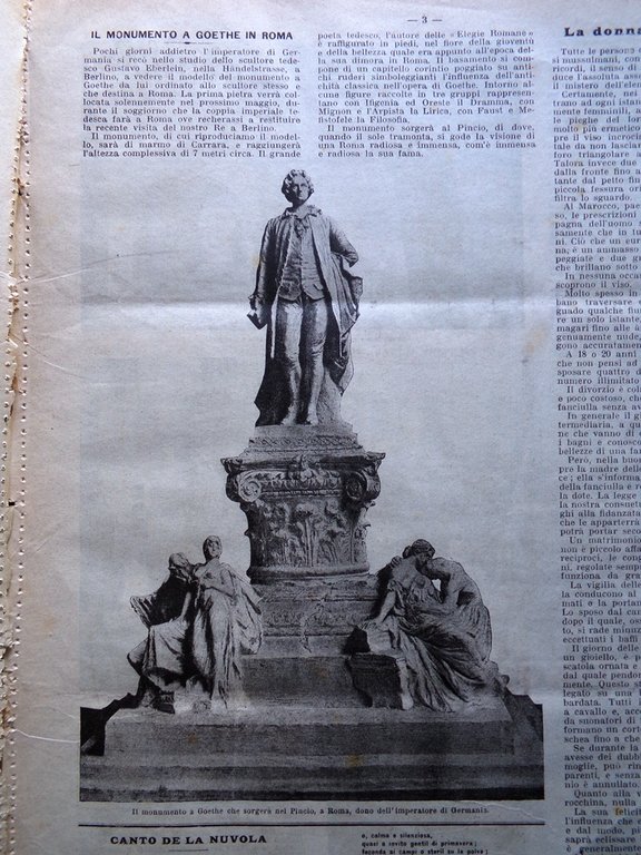 La Domenica del Corriere 25 Gennaio 1903 Marchiondi Donna in …