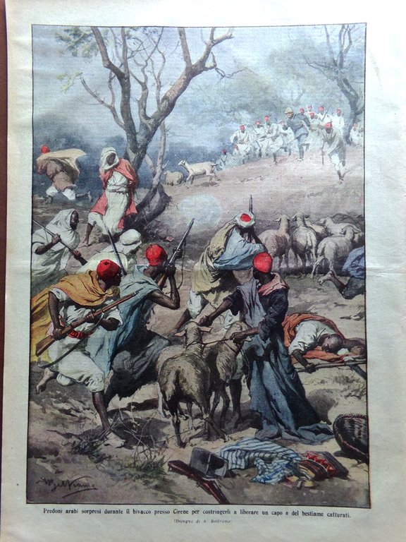 La Domenica del Corriere 25 Gennaio 1914 Sakurajima Carcano Causa …