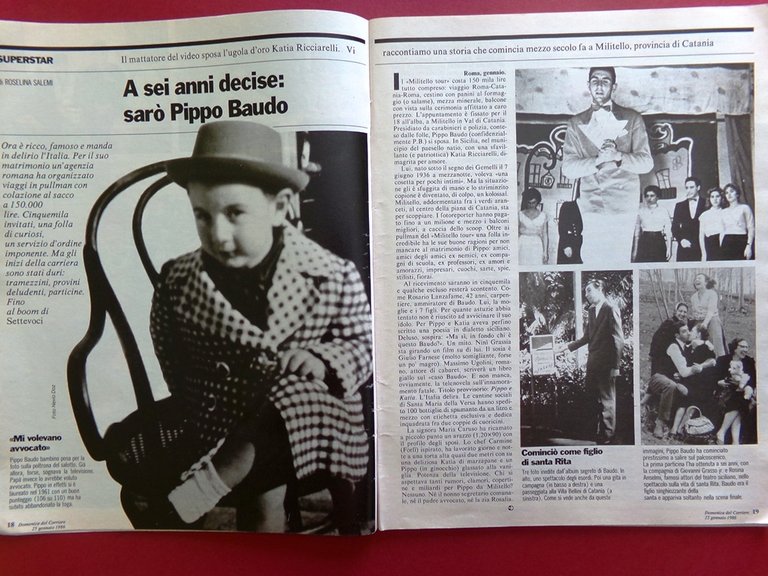 La Domenica del Corriere 25 Gennaio 1986 Gheddafi Pelè Baudo …