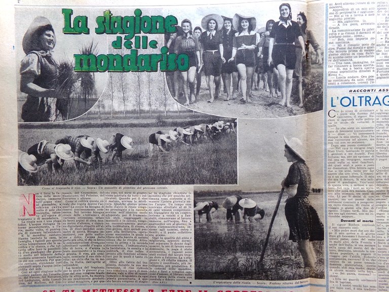 La Domenica del Corriere 25 Giugno 1944 WW2 Mario Rizzatti …