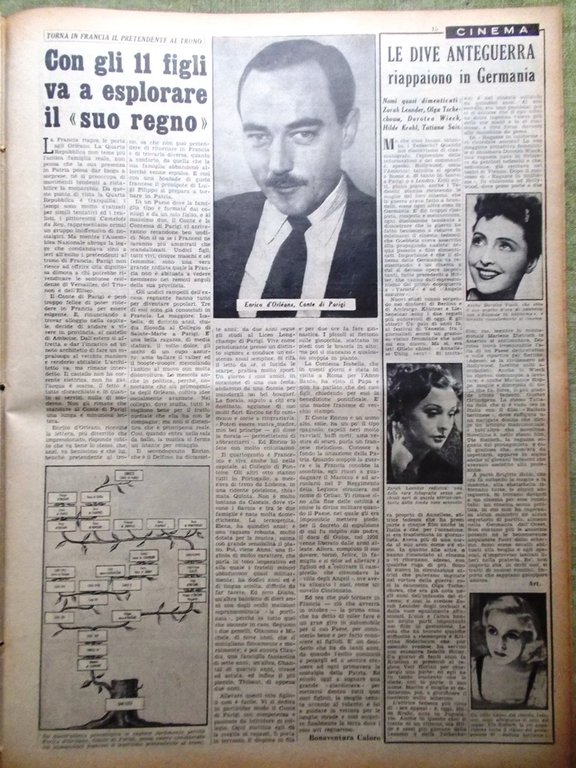 La Domenica del Corriere 25 Giugno 1950 Pool Verdi Labine …