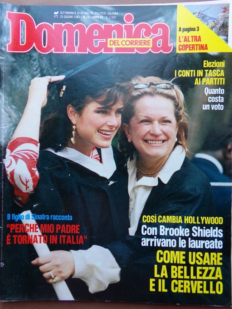 La Domenica del Corriere 25 Giugno 1987 Shields Sinatra Platini …