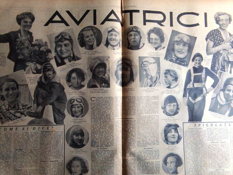 La Domenica del Corriere 25 Luglio 1937 Aviatrici Maori Sempione … | Immagine Gallery 2