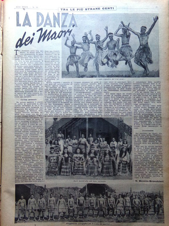 La Domenica del Corriere 25 Luglio 1937 Aviatrici Maori Sempione … | Immagine Gallery 4