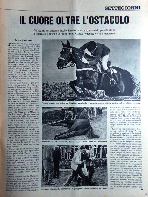 La Domenica del Corriere 25 Luglio 1967 Simpson Tour Franca …