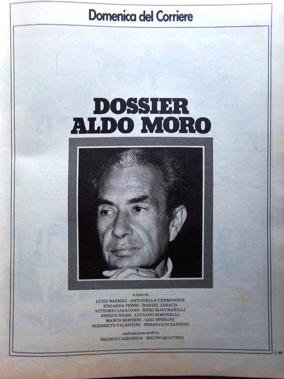 La Domenica del Corriere 25 Maggio 1978 Dossier Moro Facchetti …