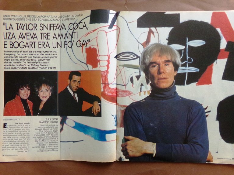 La Domenica del Corriere 25 Maggio 1989 Droga Eastwood Warhol …