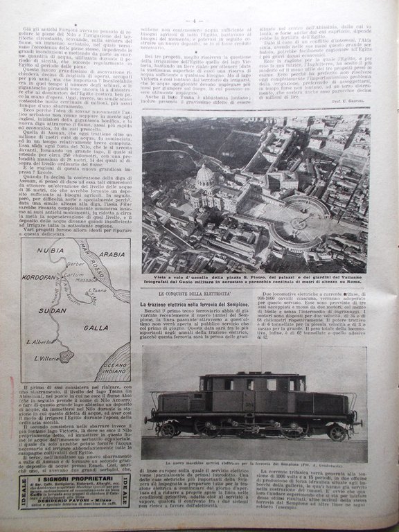 La Domenica del Corriere 25 Marzo 1906 Catastrofe Courrieres Nilo …