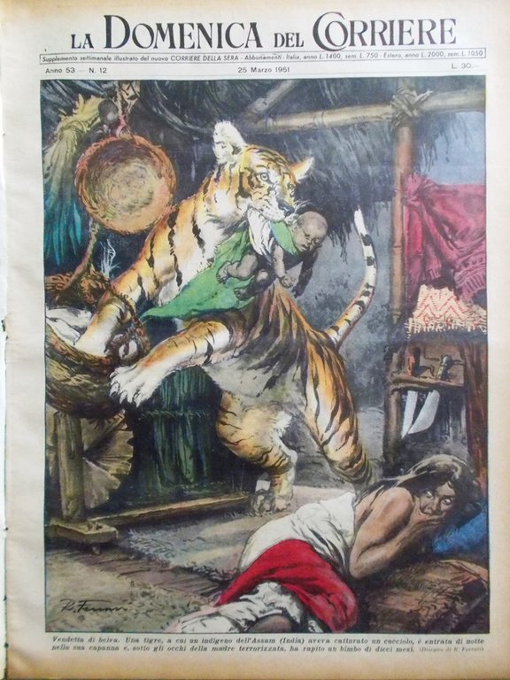 La Domenica del Corriere 25 Marzo 1951 Coppi Passatore Ristori … | Immagine Gallery 1