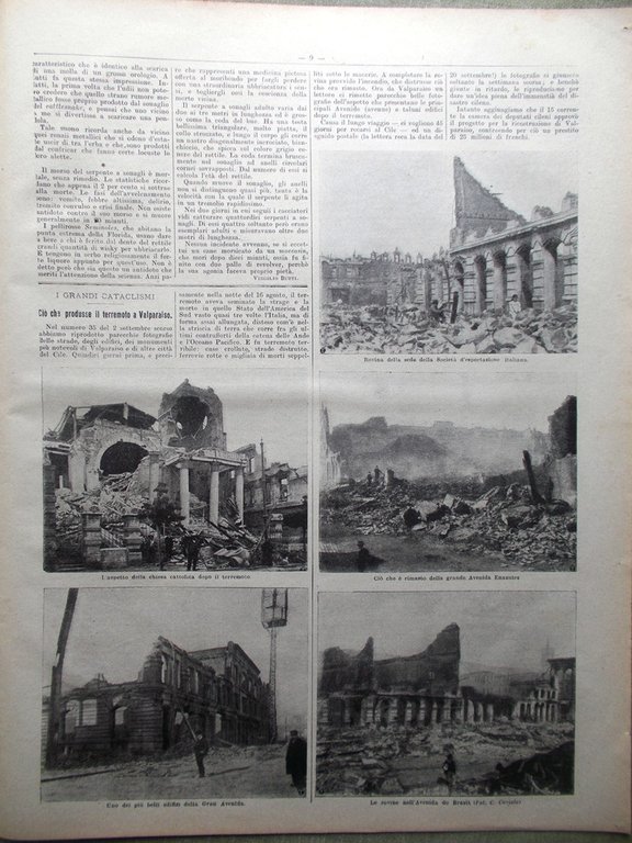 La Domenica del Corriere 25 Novembre 1906 Fritz Thaulow Valparaiso … | Immagine Gallery 4