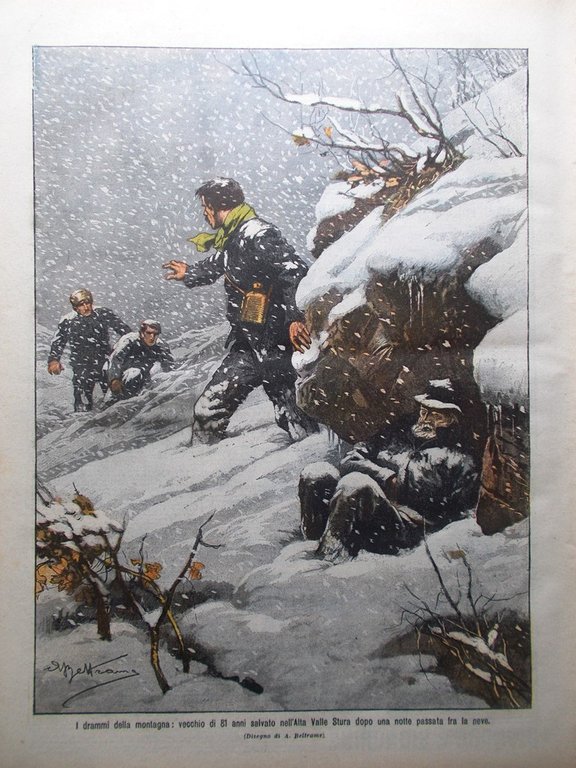 La Domenica del Corriere 25 Novembre 1906 Fritz Thaulow Valparaiso … | Immagine Gallery 5