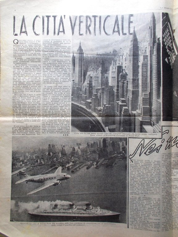 La Domenica del Corriere 25 Novembre 1939 WW2 New York …