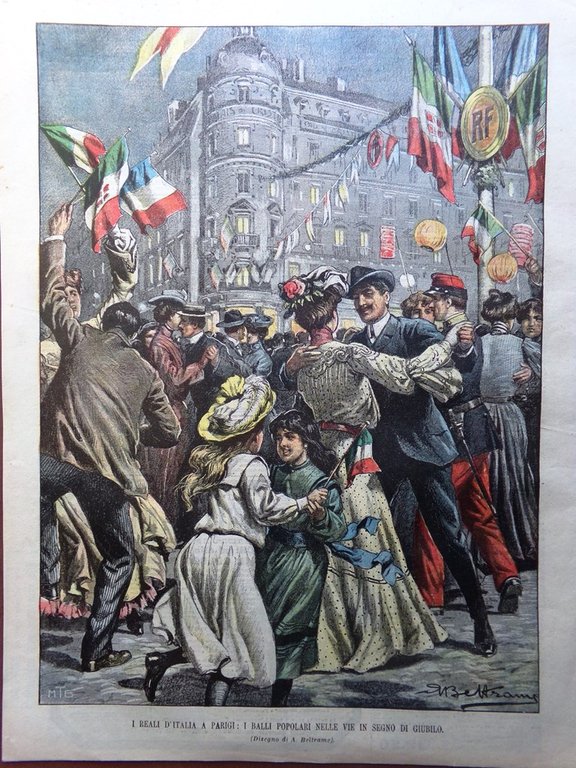 La Domenica del Corriere 25 Ottobre 1903 Reali d'Italia a …