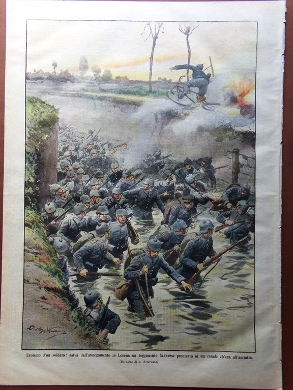 La Domenica del Corriere 25 Ottobre 1914 WW1 Bruges Romania …