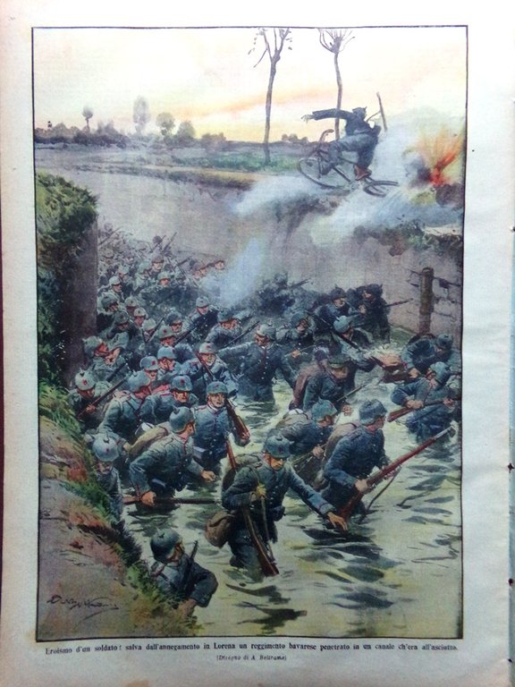 La Domenica del Corriere 25 Ottobre 1914 WW1 Bruges Romania …