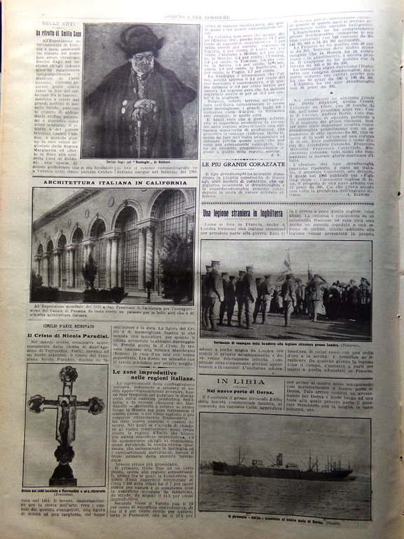 La Domenica del Corriere 25 Ottobre 1914 WW1 Bruges Romania …