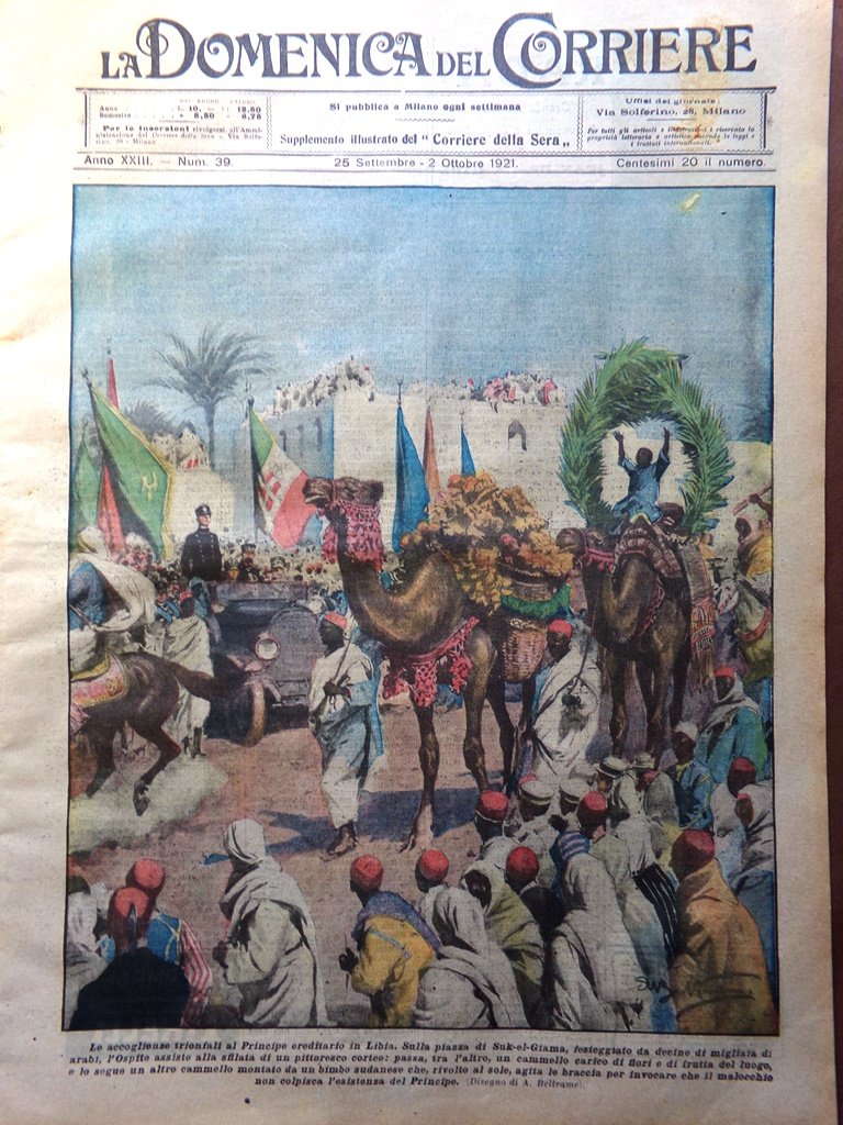 La Domenica del Corriere 25 Settembre 1921 Dante Ravenna Fatty …