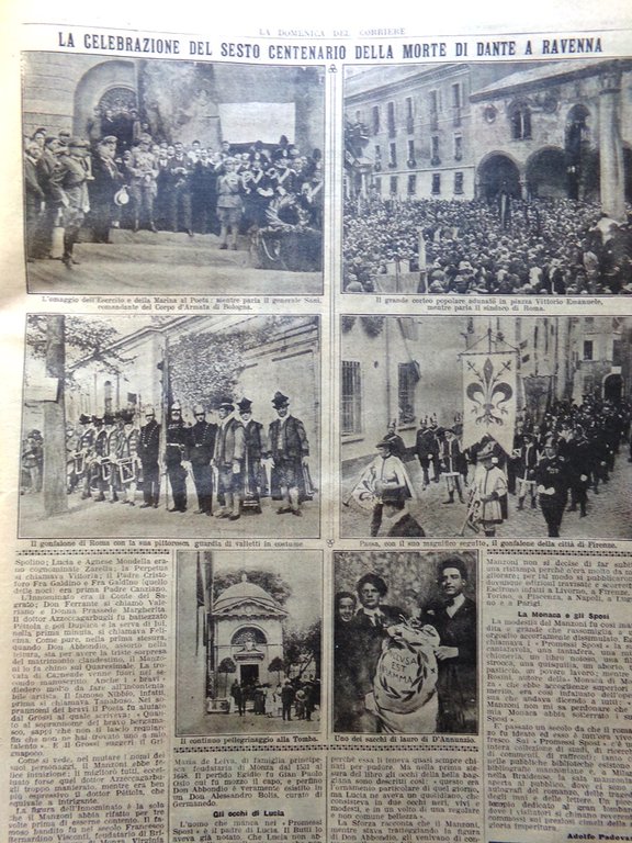 La Domenica del Corriere 25 Settembre 1921 Dante Ravenna Fatty …