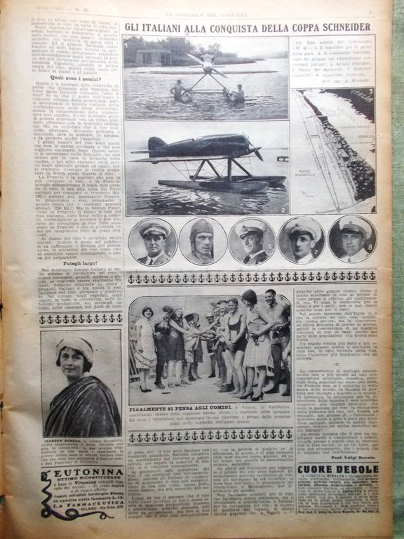 La Domenica del Corriere 25 Settembre 1927 Ugo Foscolo D'Annunzio …