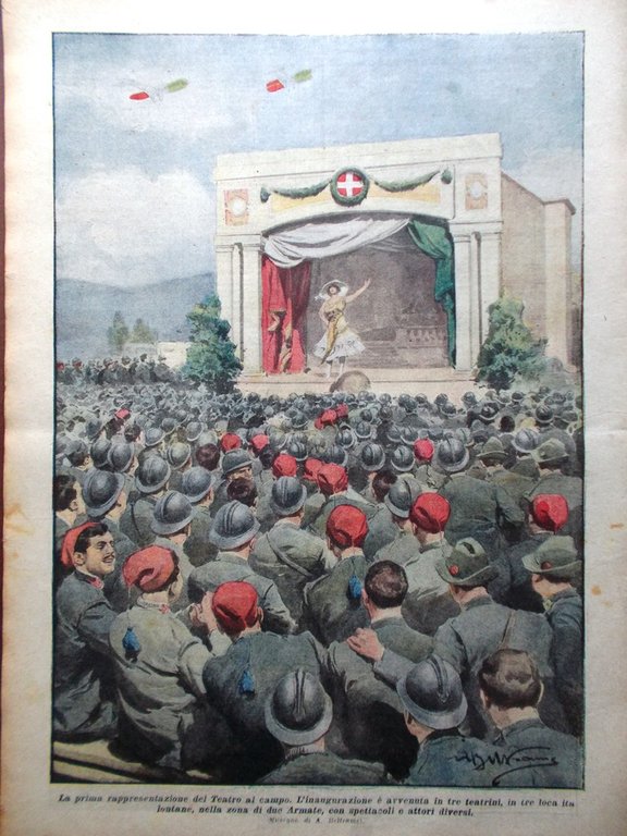 La Domenica del Corriere 26 Agosto 1917 WW1 Marianna Morolin …