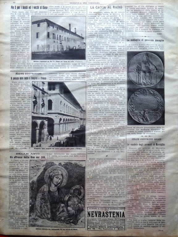 La Domenica del Corriere 26 Aprile 1914 Oberammergau Radio Futurismo …