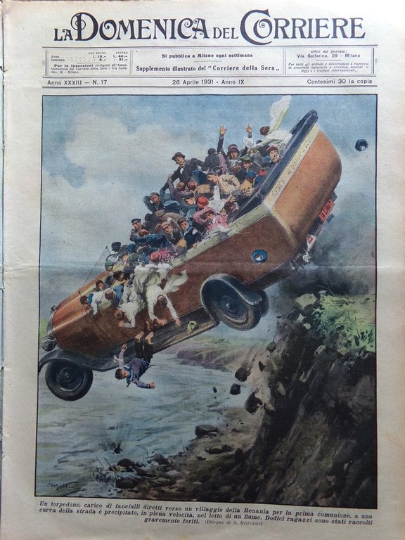 La Domenica del Corriere 26 Aprile 1931 Fiera Milano Swanson … | Immagine Gallery 1