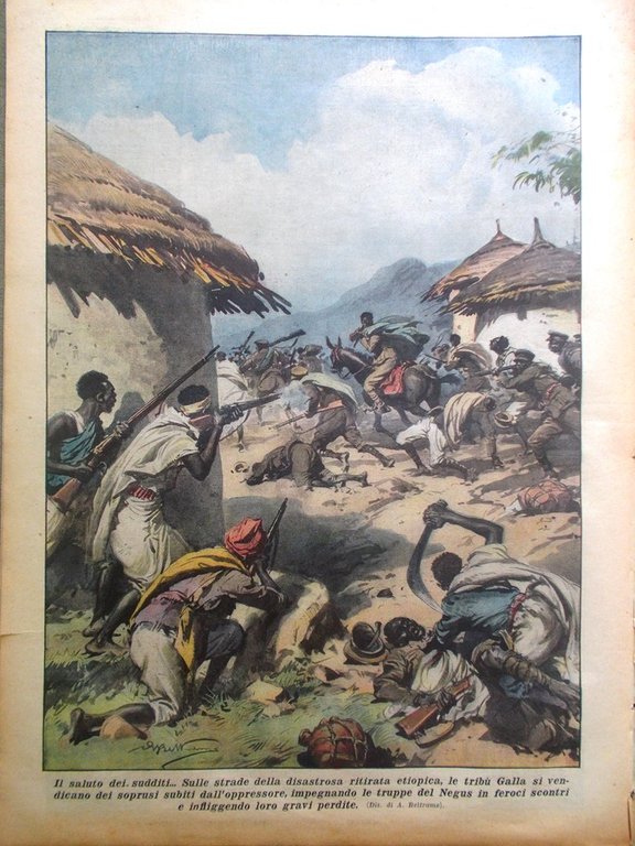 La Domenica del Corriere 26 Aprile 1936 Centenario Cirio Negus …