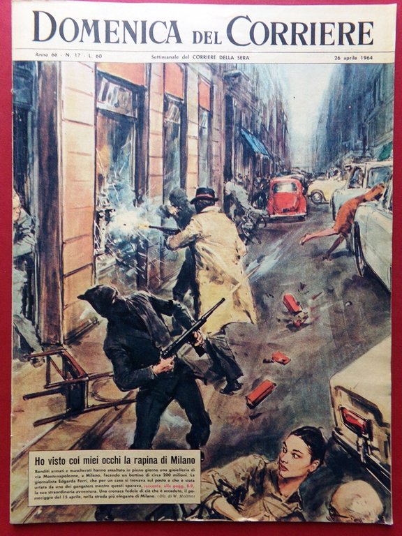 La Domenica del Corriere 26 Aprile 1964 Fantasma Fellini Michelangelo … | Immagine Gallery 2