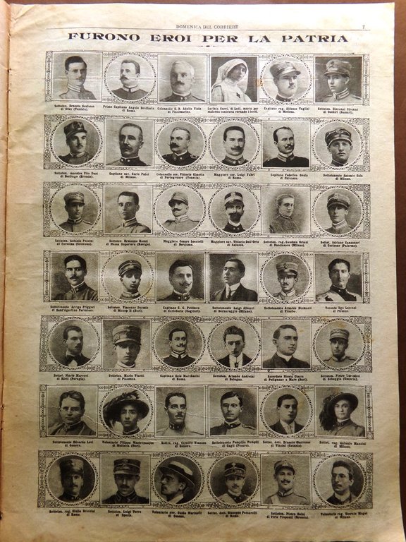 La Domenica del Corriere 26 Dicembre 1915 WW1 Chiapovano Gemito …